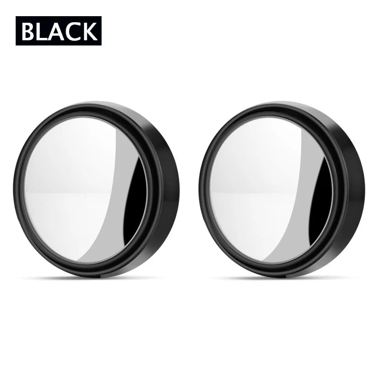 360 Degree Adjustable Blind Spot Mirror Car Auxiliary Rearview Convex Round Premium Automotive Accessory