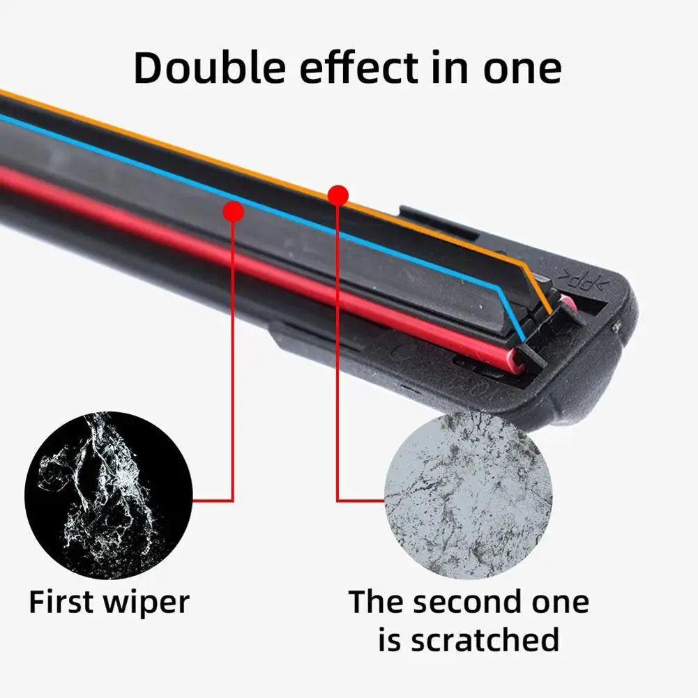 Car Windshield Wiper Blades Multi functional double-layer Soft Rubber Automotive Premium Automotive Accessory