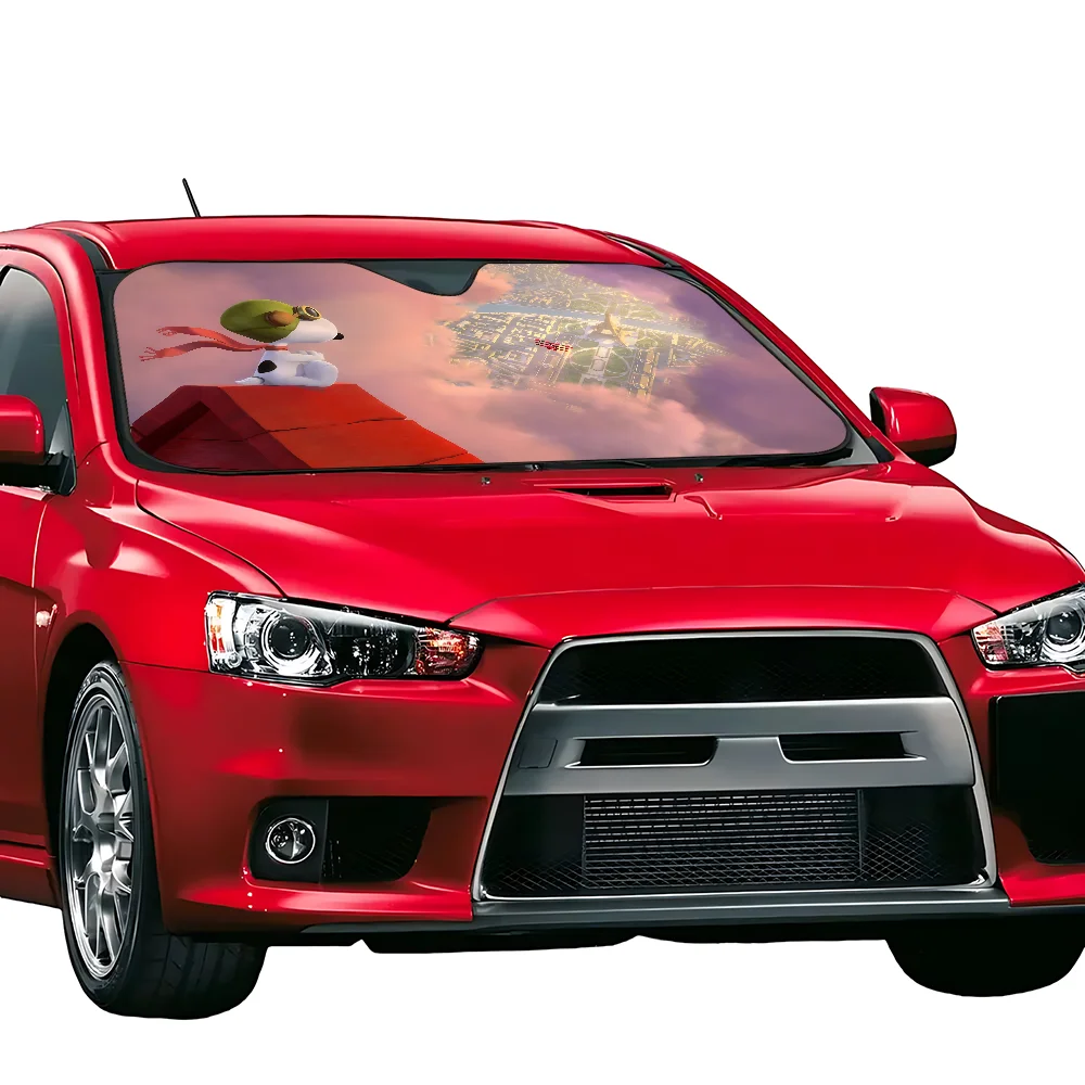Snoopyes Cartoon Cute Car Sun Shade Windscreen Front Window Visor 70x130 cm