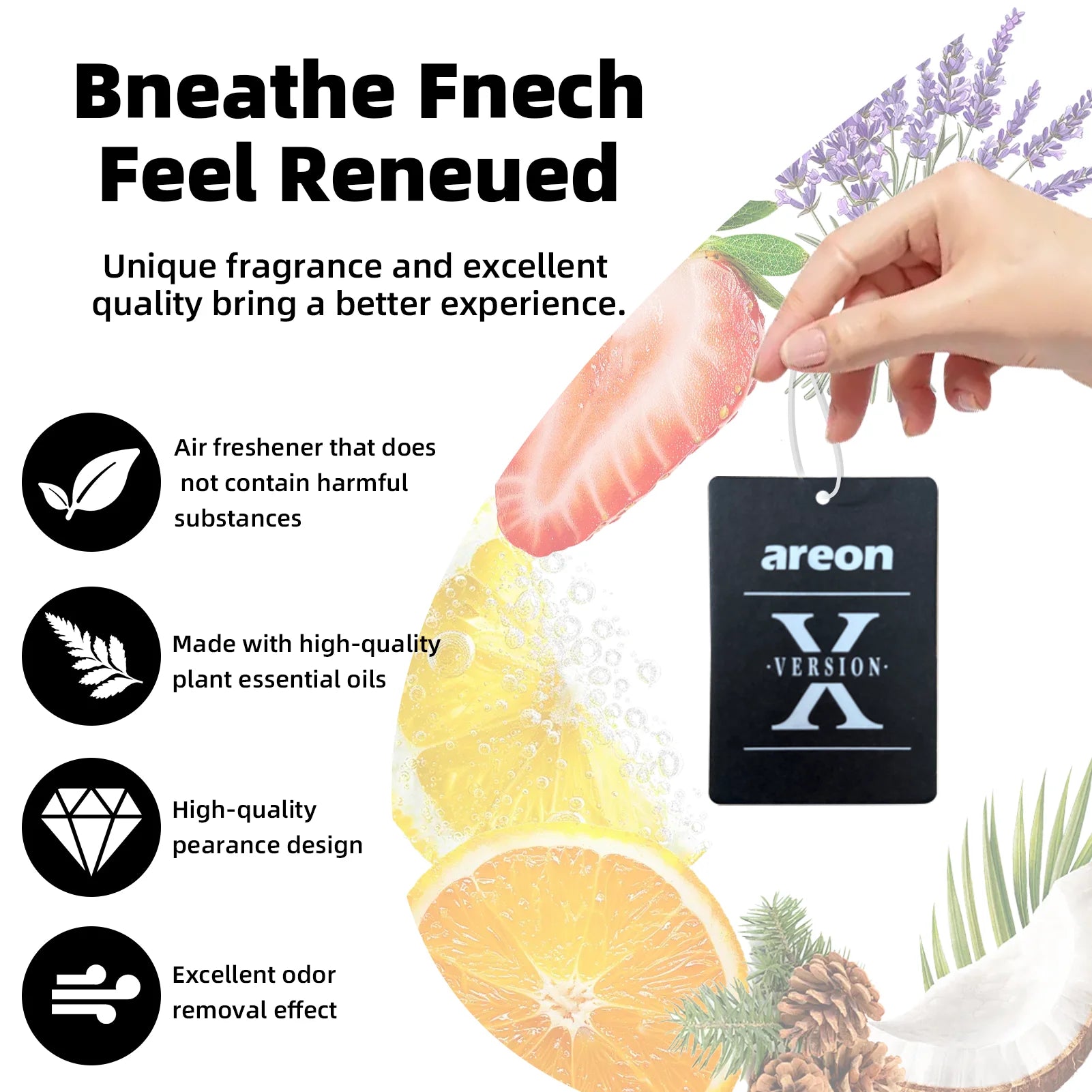 Our High-Quality Shape X car air fresheners which can be used as decorations SUV