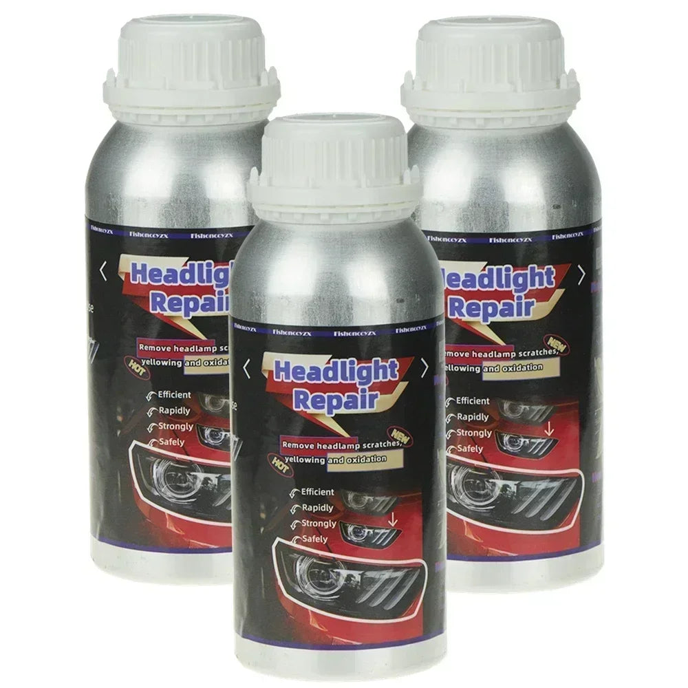 800ml Headlights Liquid Polymer Headlight Chemical Polish Repair Fluid Refurbishment Scratch Repair Polishing Headlights Kit