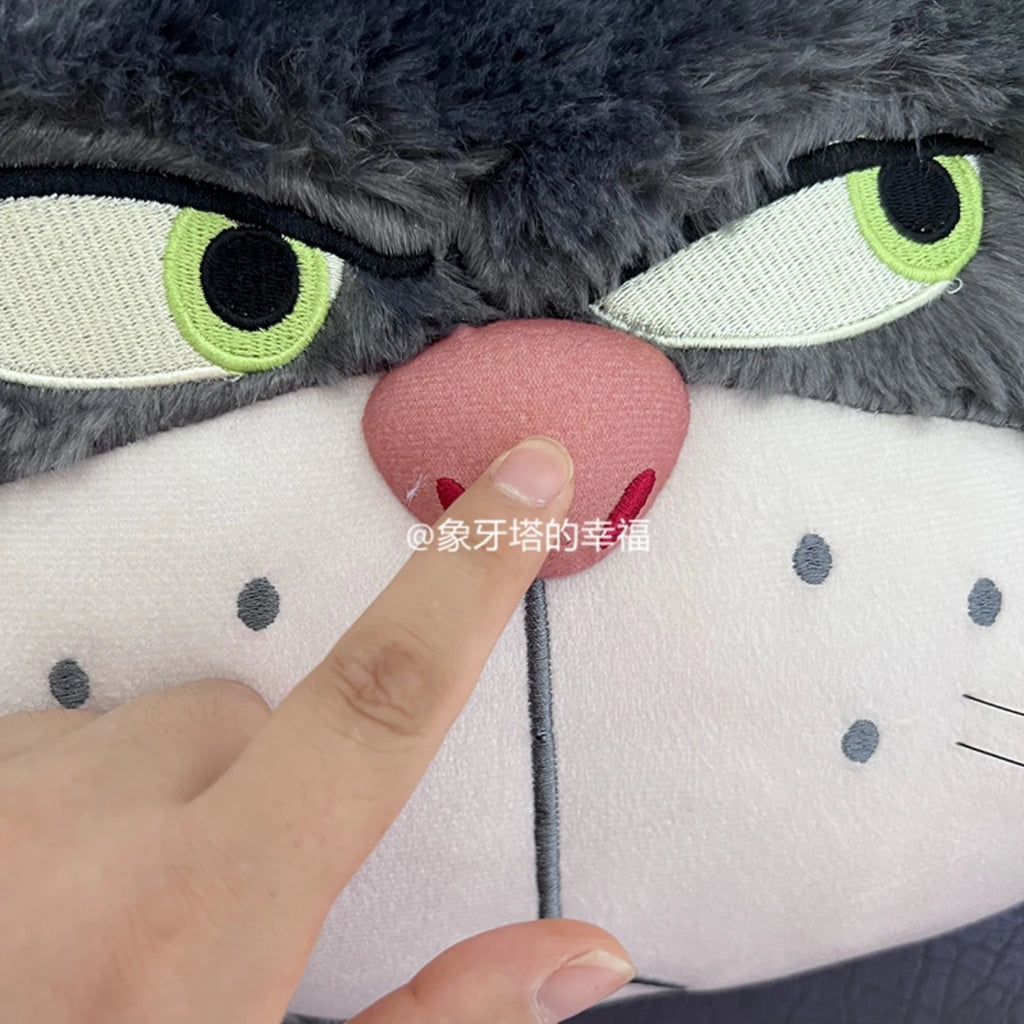 Cute Lucifer Cat Headrest Seat Belt Cover Cartoon Stuffed Anime Cinderella Bad