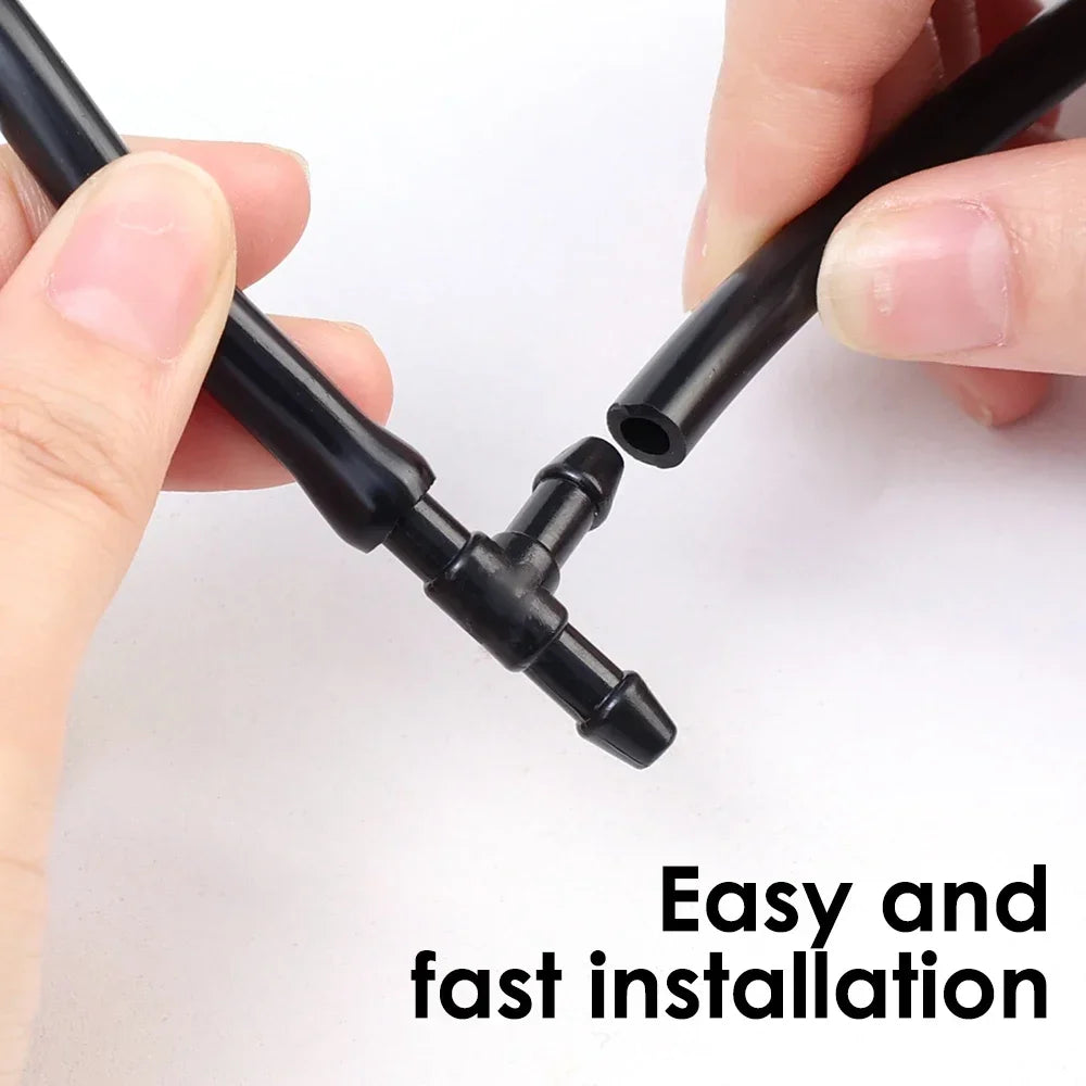Car Auto Windshield Washer Hose Wiper Blade Pipe Jet Spray Nozzle Water Fluid Premium Automotive Accessory