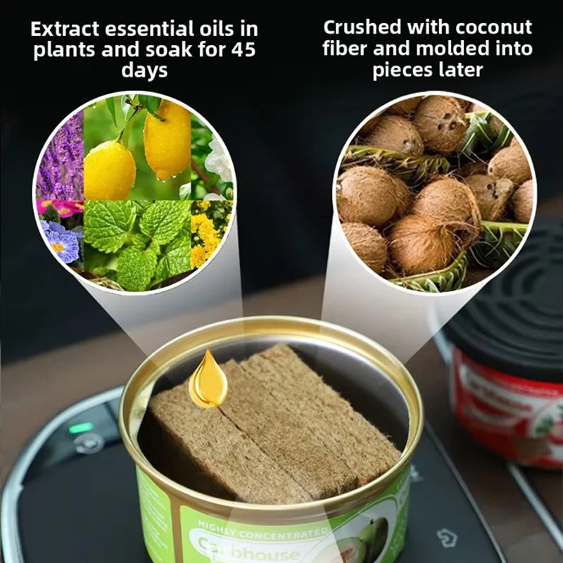 Car Air Fresheners Perfume Odor Eliminator Canned Wood Block Long-Lasting SUV