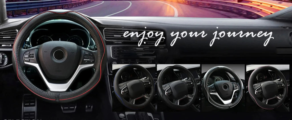 Car Steering Wheel Cover, Anti-Slip, Safety, Soft, Breathable, Heavy Duty