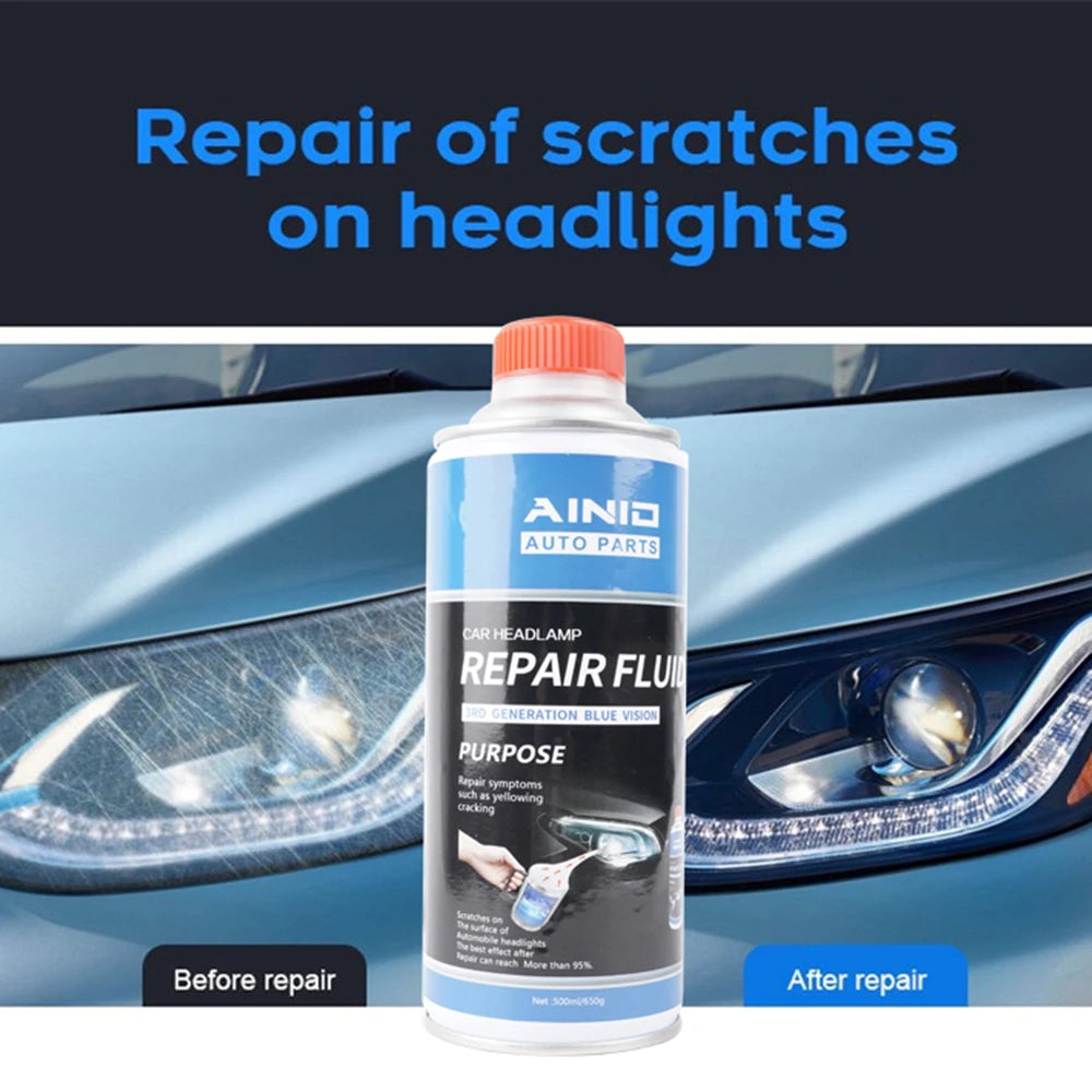 Car Headlight Repair Liquid Car Headlamp Renovation Restoration Cleaning Car Headlight Liquid Polymer Polish Auto Part headlight