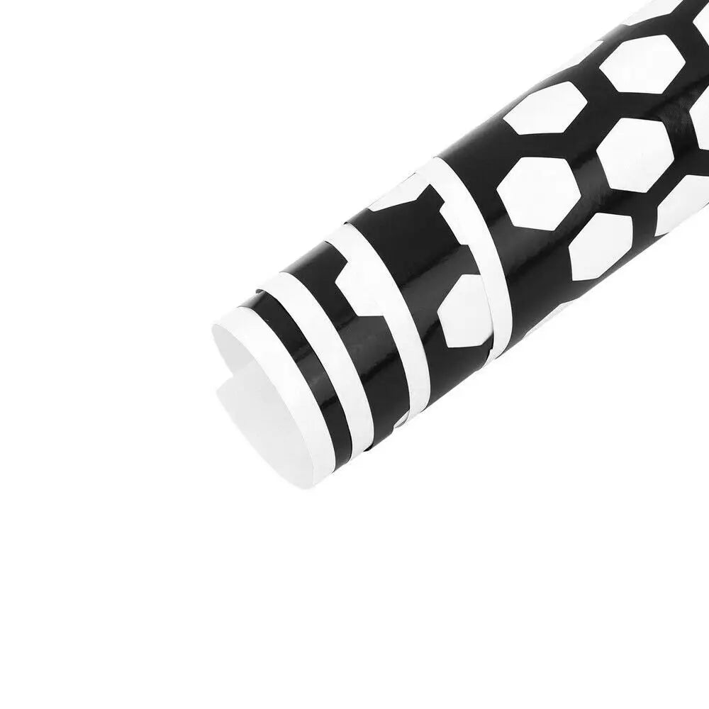 Car rear taillight sticker honeycomb type sticker carbon fiber style black