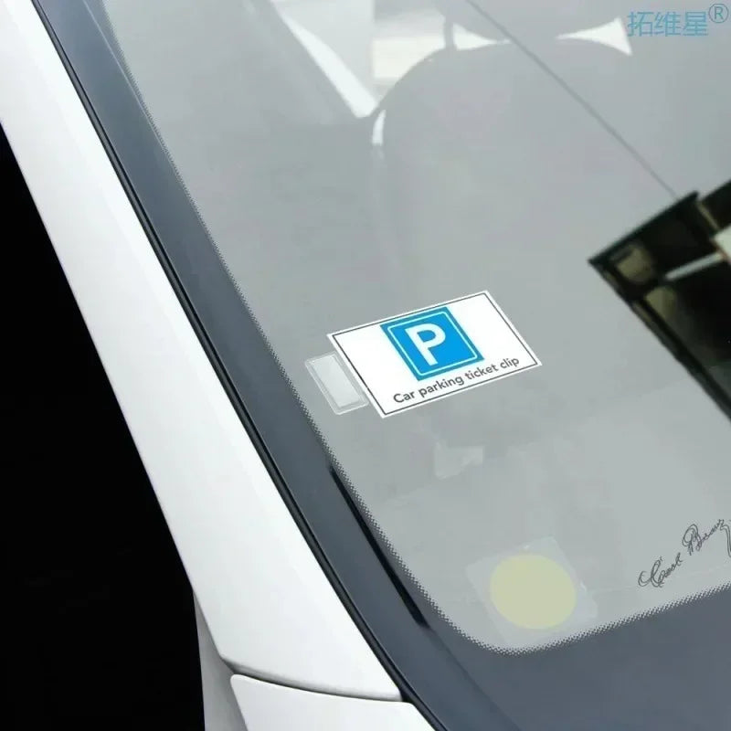 5PCS Car Parking Ticket Clip Windscreen Card Bill Holder Mount Fastener Premium Automotive Accessory