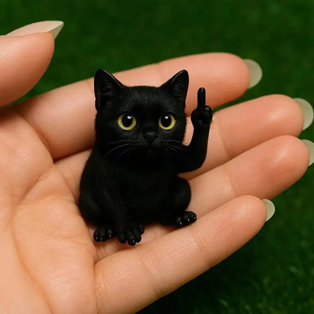 Middle Finger Animal Statue Frog Dog Cat Sculpture Novel Mini Interesting Premium Automotive Accessory
