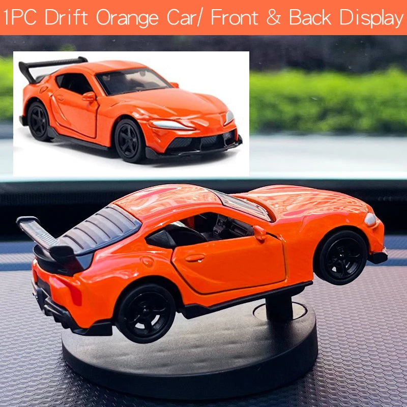 Drift Car dashboard toy model swing turning cool sports race auto ornaments Premium Automotive Accessory