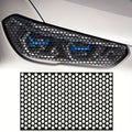 Car rear taillight sticker honeycomb type sticker carbon fiber style black