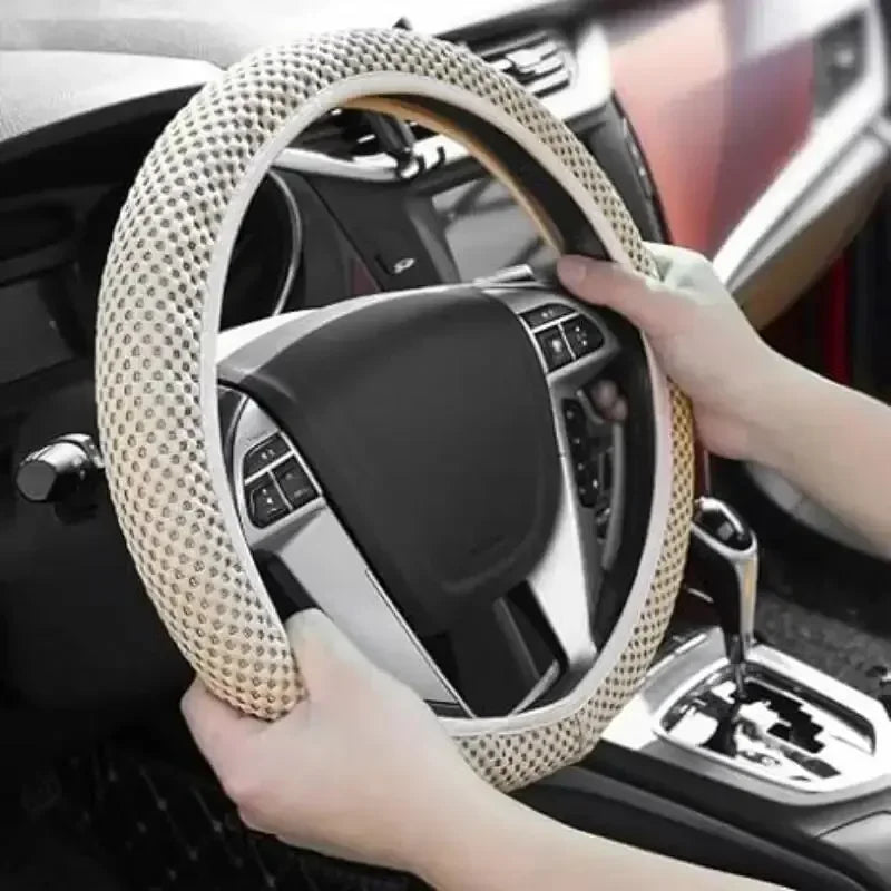 Elastic Elastic Steering Wheel Cover, Warm in Winter, Cool in Summer, Universal