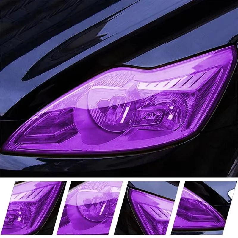 Car Headlight Taillight Protective Film Tint Vinyl Film Auto Lamp Film Sticker Sheet Color-Changing Smoke Matt Rear Fog Stickers