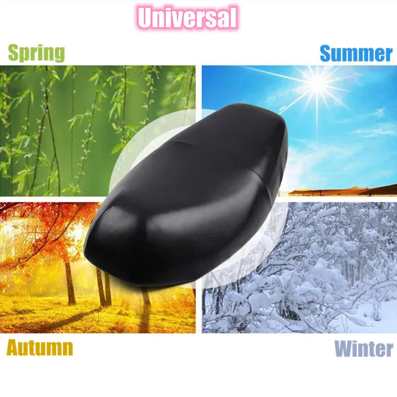 Motorcycle Seat Cover Elastic PU Leather Motorbike Protector Cushion Interior