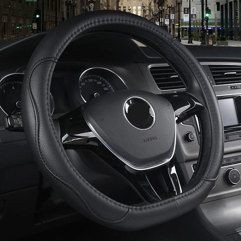 D Type Car Steering Wheel Cover for Nissan X-Trail Qashqai Rogue Maart Serena