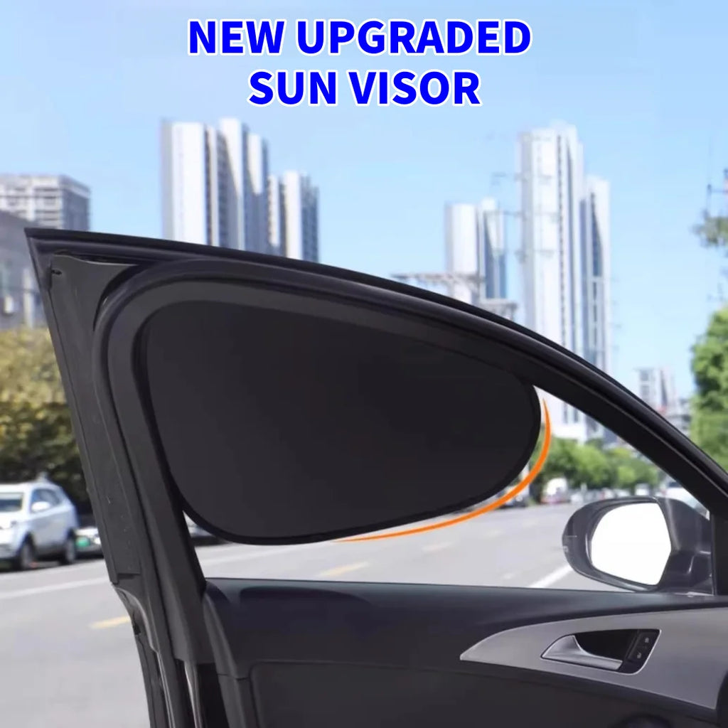 New Electrostatic Sun Visor Front & Rear (4 pcs) for Car Side Windows Shade Curt