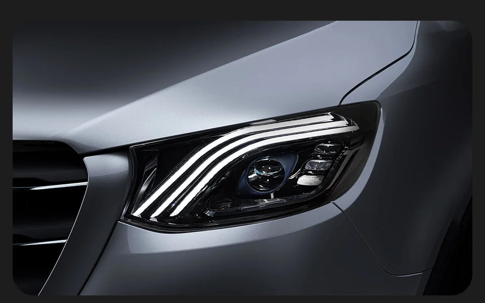 AKD Car Lights for Benz Sprinter Headlight Projector Lens 2018-2025 front Maybach Style Head Lamp DRL Automotive Accessories