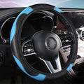 Car Steering Wheel Cover Breathable Anti Slip PU Leather Steering Covers