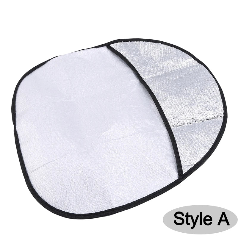 Car Steering Wheel Sun Shade Double Thick Sun Protection Foldable Anti-uv