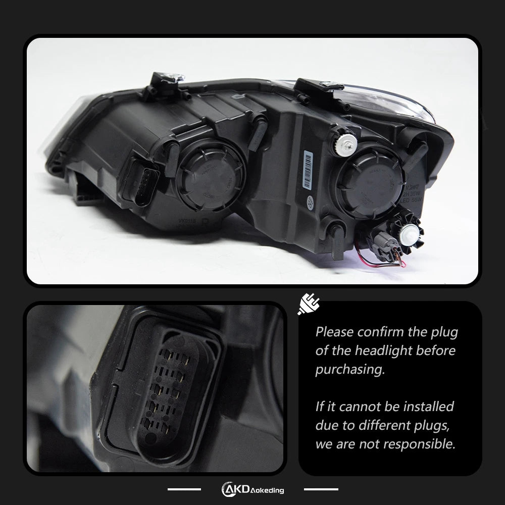 AKD LED Car Lights for VW Polo Headlight  2011-2017 Volkswagen Vento LED Projector Lens Head Lamp DRL Hid Head Lamp Bi Xenon Beam Accessories