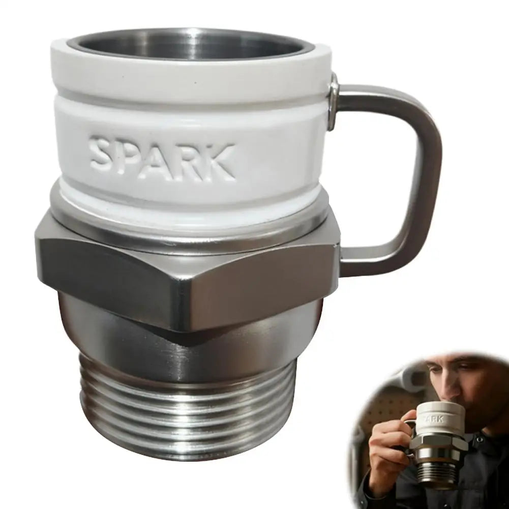 Novelty Spark Plug Mug Industrial Coffee Cup For Car Enthusiasts Collectors Home Party Office Desk Garage Display Birthday Gifts