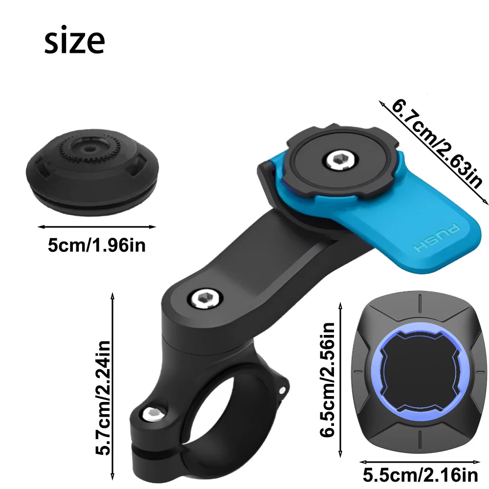 Motorcycle Phone Mount Anti-Shake Bike Cell Holder with Vibration Bracket Stand