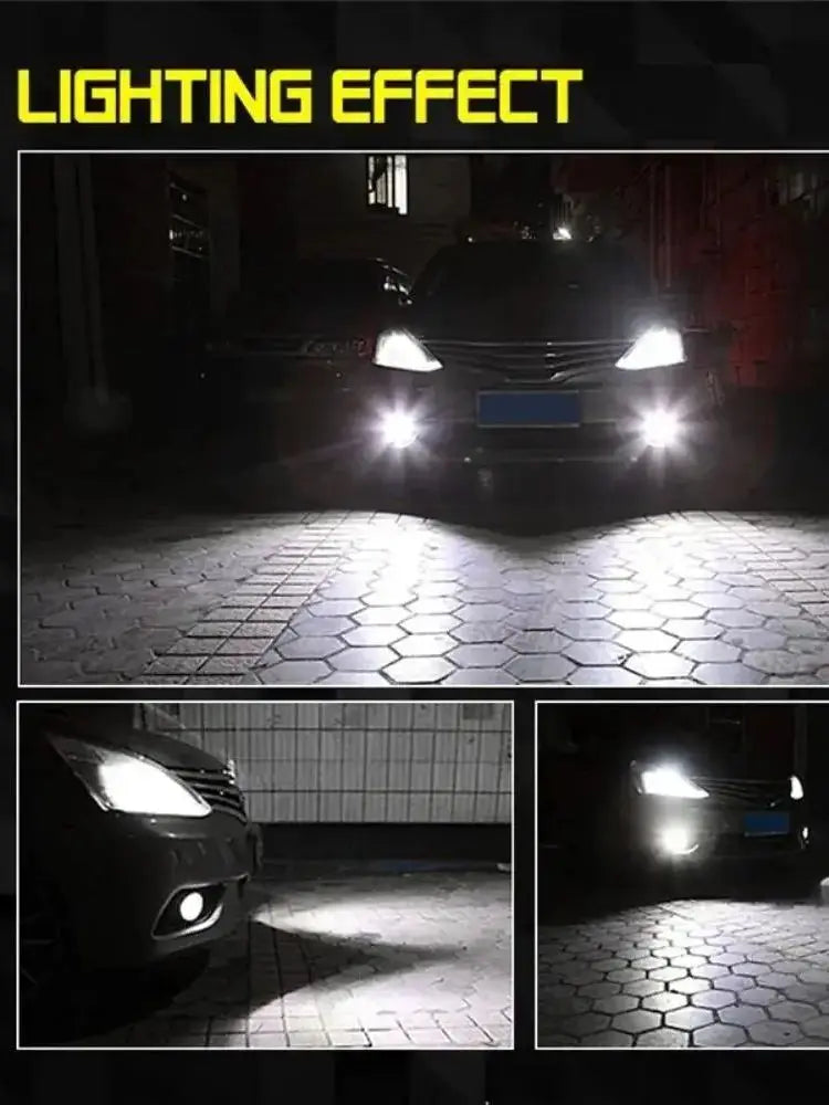 2PCS H4 H7 H11 LED Fog & Headlight Bulbs, 20000LM 6000K 12V, Compatible with H8 H9 H1 H3 9005 HB3 9006 HB4 for Driving Lamps