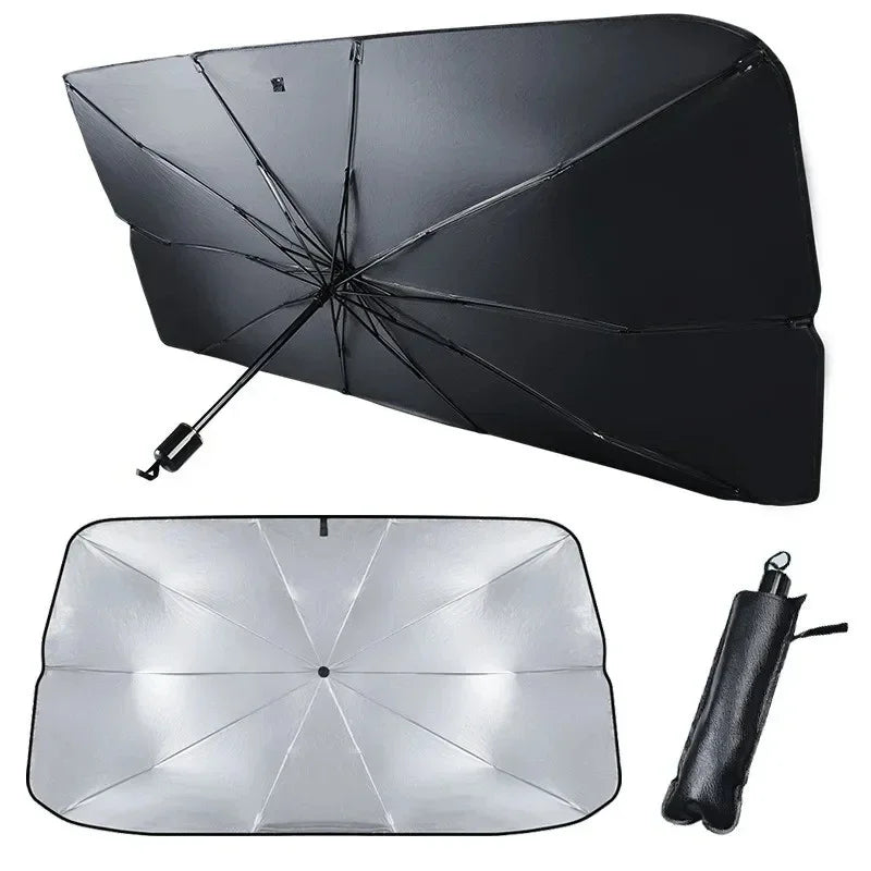 car sunshade car sunshade retractable sunscreen heat insulation front windshield