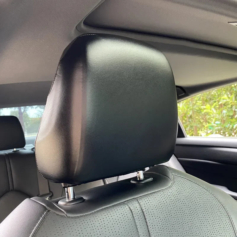 Universal Leather Car Headrest Cover Elastic Waterproof Dustproof Seat