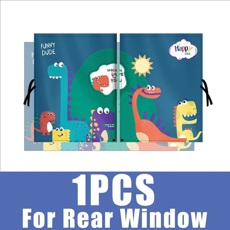 Side Window Sun Shade Car Cartoon Cute Spaceman Magnet Windshield