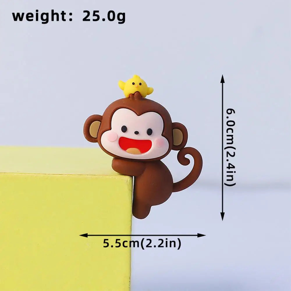 Cartoon Monkey Ornament Auto Center Console Navigator Screen Lovely Doll Premium Automotive Accessory