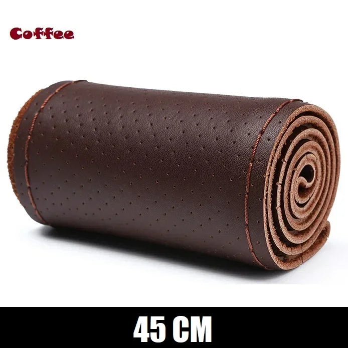 New Steering Wheel Cover Truck Handle Cover 42CM 45CM 47CM 50CM Braid Leather