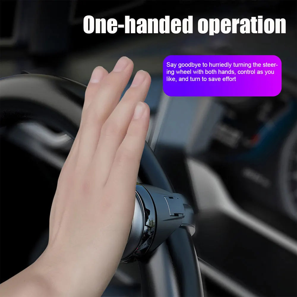 Car Steering Wheel Rotary Knob 360 Degree Rotation Metal Bearing Electric Handle