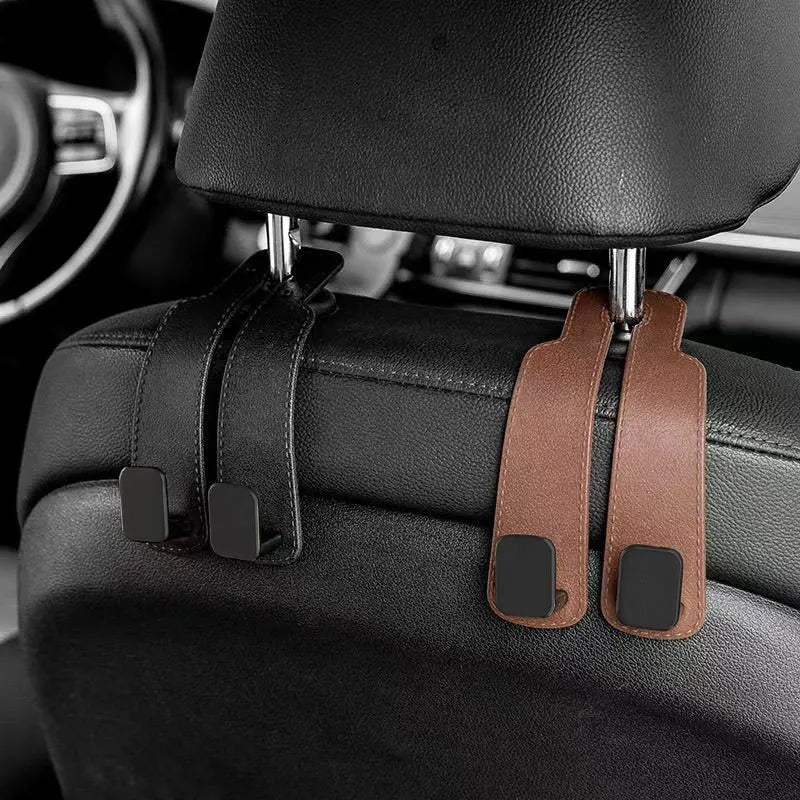 Car Headrest Hooks Hanger for Bags Seat Back Organizer Holder Clips Auto