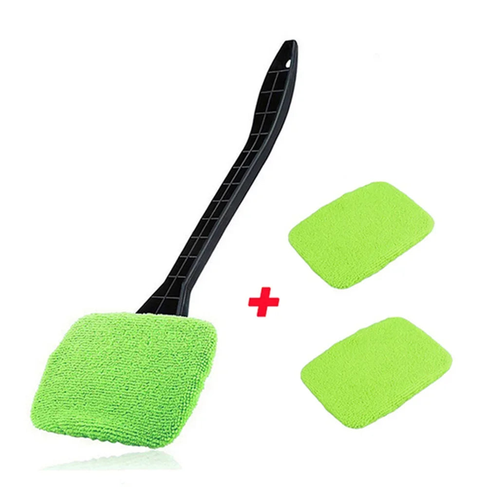New Car Window Cleaner Brush Kit Windshield Cleaning Wash Tool Inside Interior Premium Automotive Accessory