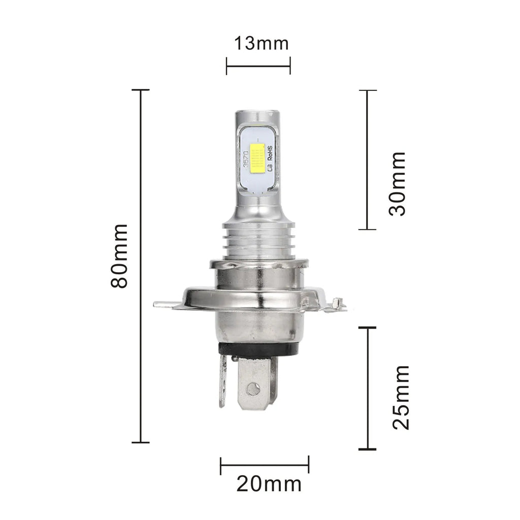 2Pcs H7 H1 H8 H9 H11 9005 9006 LED Bulbs HB3 HB4 CSP LED Super Bright Headlight DRL Lamp 6000K White 3000K Yellow 12000K Blue