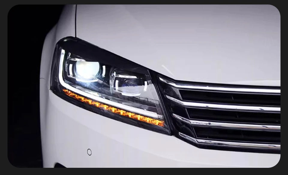 AKD Car Lights for VW Passat B7 LED Headlight Projector Lens 2012-2015 Magotan Dynamic Signal DRL Head Lamp Auto Accessories