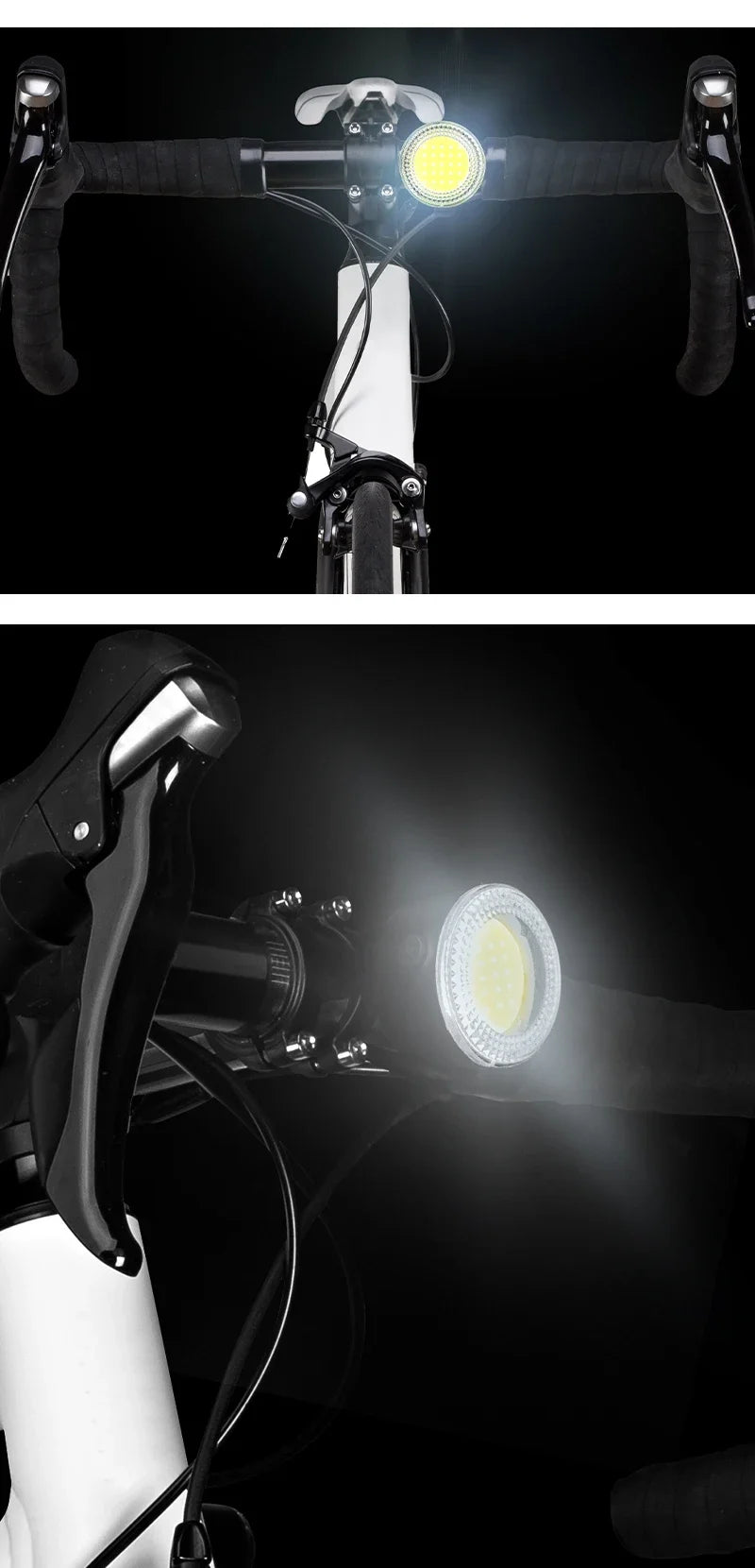 BUCKLOS Bike Light COB Front Rear Bicycle Lights LED Rechargeable Mountain Road Bicycle Lamp MTB Tail Light Cycling Flashlight