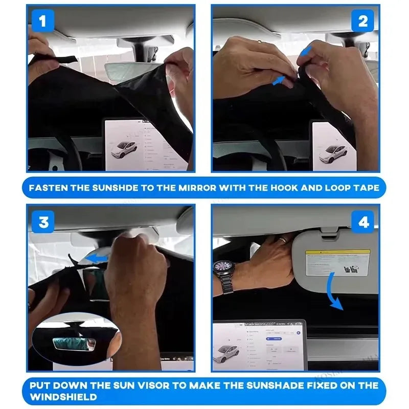 Auto Folding Sun Shade Windshield Visor Cover Car Front Window Sunshade UV