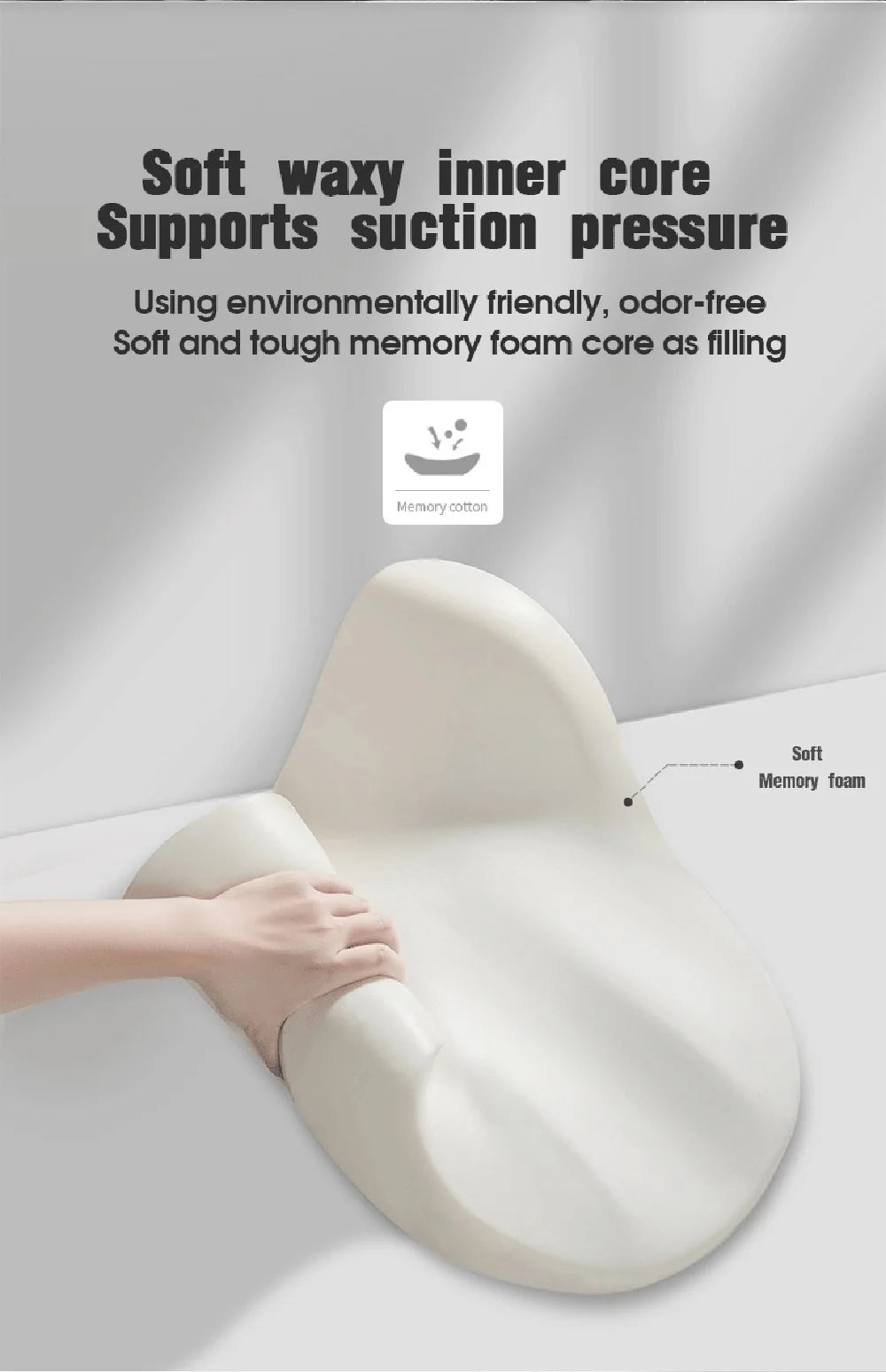 Car Neck Pillow Memory Foam Protective Lumbar Back Support Breathable SUV Truck