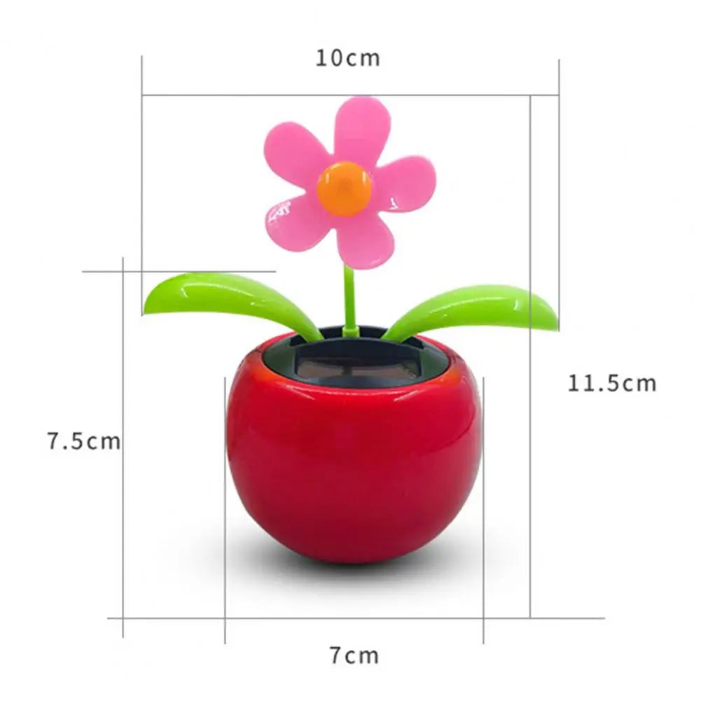 Fashion Car Ornament Solar Powered Cartoon Vibrant Ornamental Gifts Automobile Premium Automotive Accessory