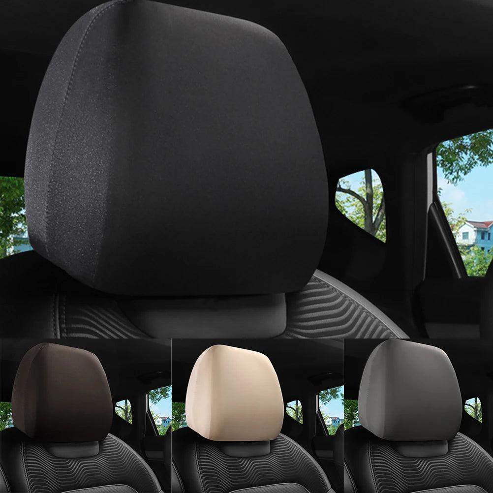 1 pc Premium Cloth Headrest Cover For Car Truck SUV Auto Universal Elastic Neck
