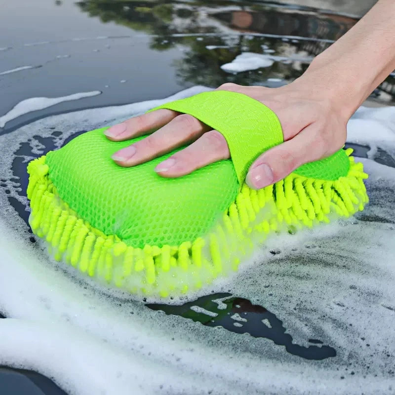 Microfiber Car Wash Sponge Cleaning Car Care Detailing Brushes Washing Towel Auto Gloves Styling Accessories
