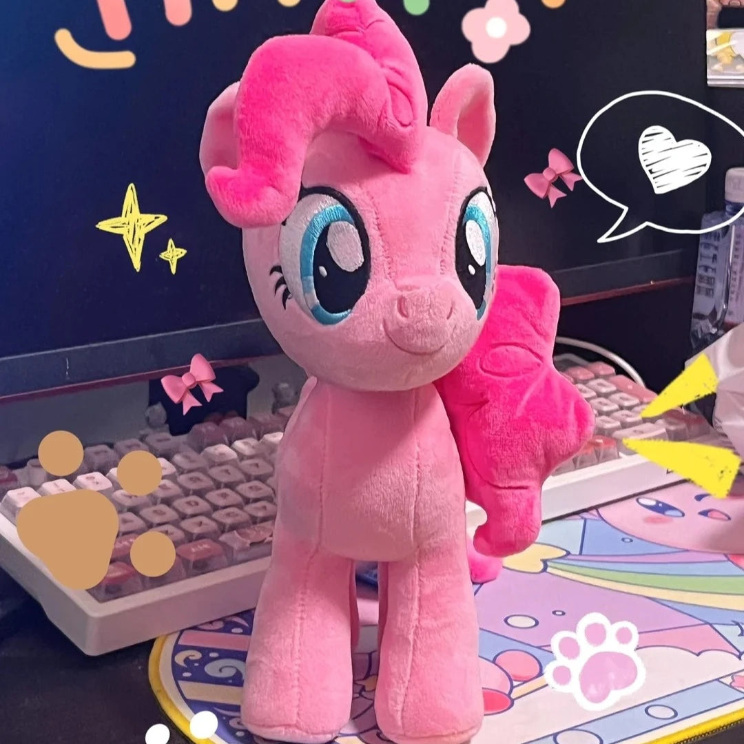 New My Little Pony Plush Doll Anime Twilight Sparkle Fluttershy Pinkie Pie Premium Automotive Accessory