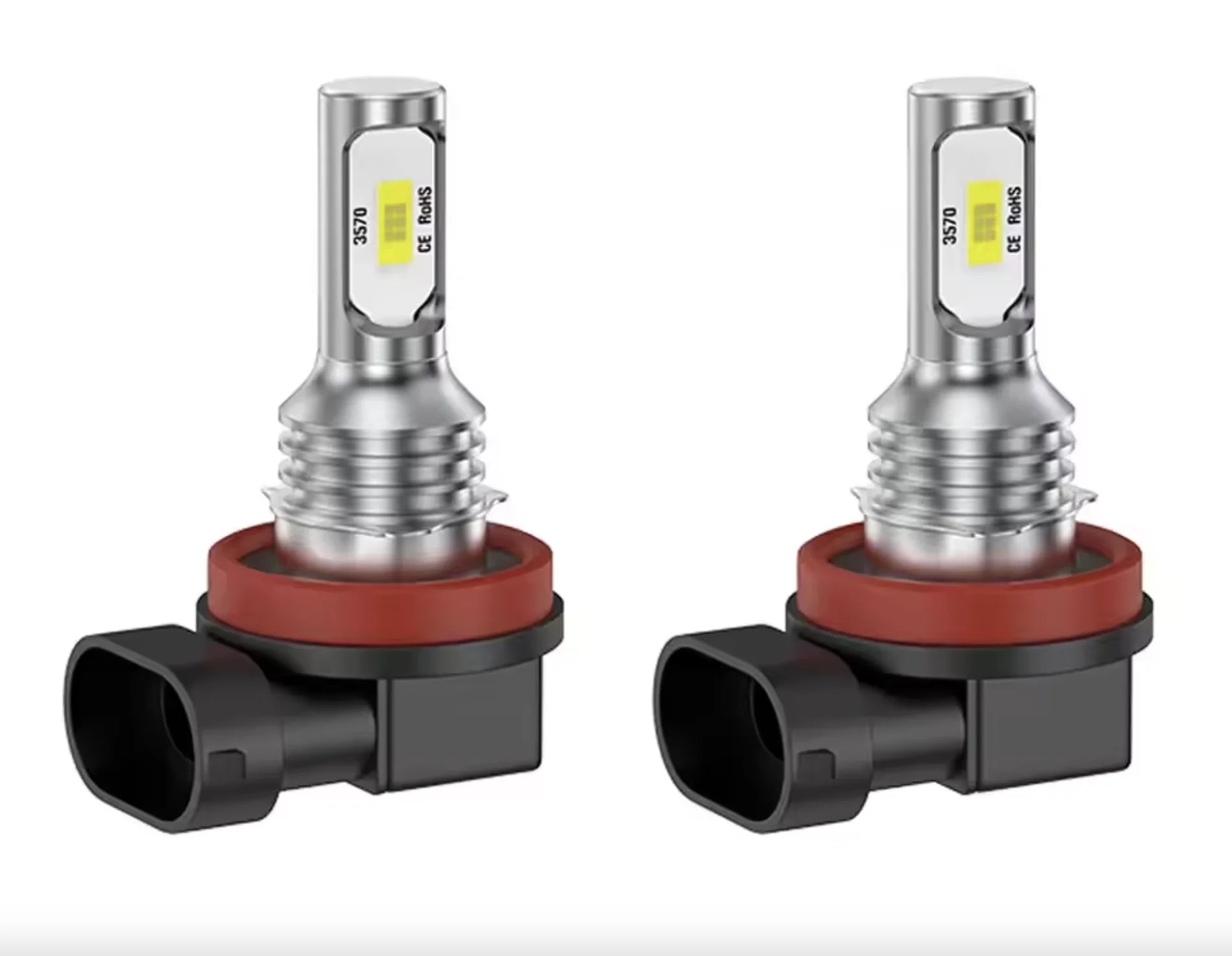 2PCS H4 H7 H11 LED Fog & Headlight Bulbs, 20000LM 6000K 12V, Compatible with H8 H9 H1 H3 9005 HB3 9006 HB4 for Driving Lamps
