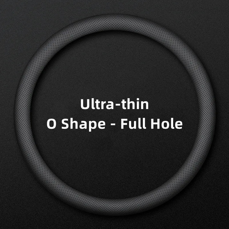 Car Steering Wheel Covers Ultra-thin O-shape Full Hole Wrap Universal 37-38cm