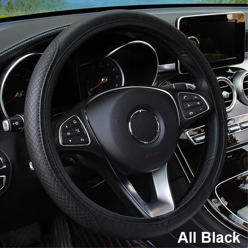 37-39CM Steering Wheel Cover Anti Slip Breathable Steering Cover Universal