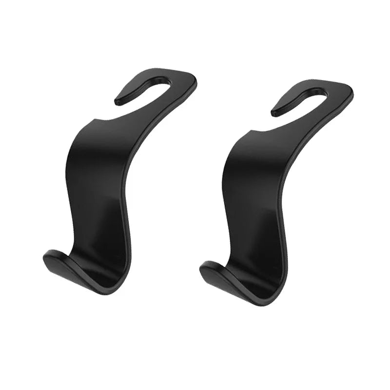 4Pcs Carbon Fibre Hook Car Seat Headrest Auto Back Organizer Hanger Interior