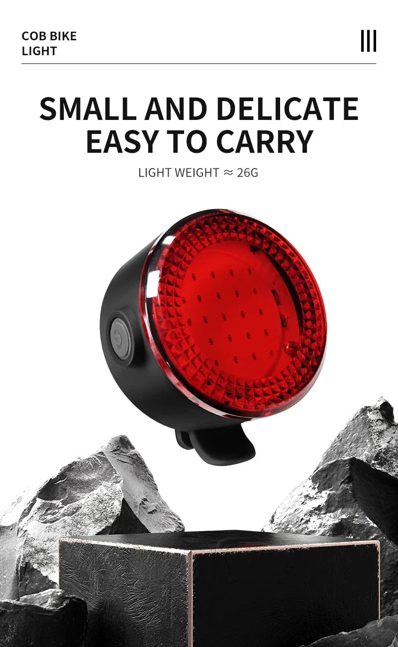BUCKLOS Cycling Lights COB Bicycle Headlight Taillight LED Bike Front Rear Light Ultralight Riding Warning Lamp Road MTB Lantern