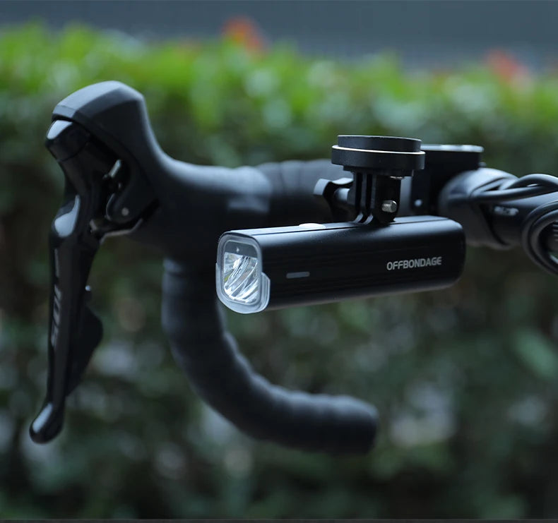 OFFBONDAGE Bike Front Light Rainproof USB Rechargeable Bicycle Light 1000LM Cycling Headlight LED 4800mAh Flashlight Bike Lamp